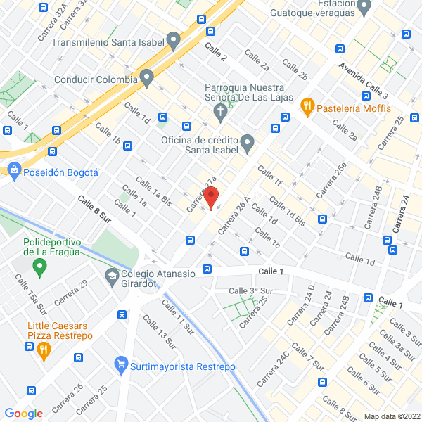Map of Discoteca Aquarius Ltda.