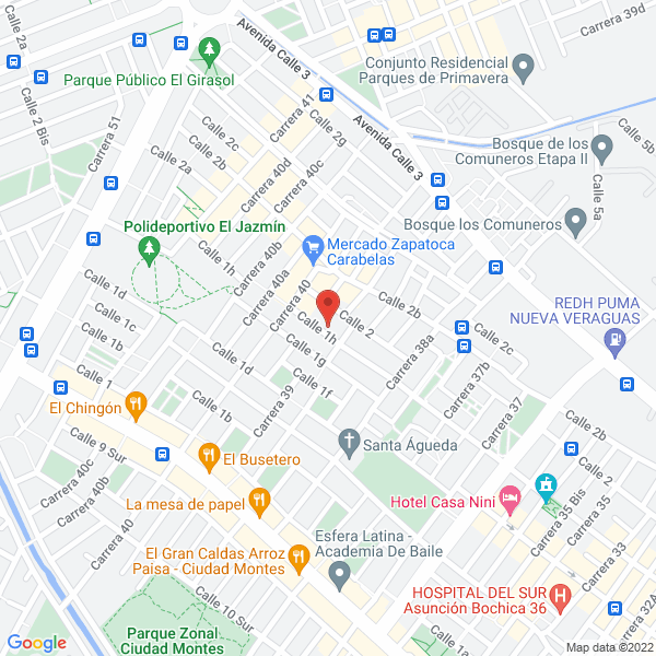 Map of Cortés Walter
