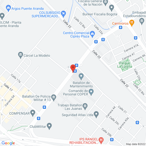 Map of Districom Inversiones Ltda.