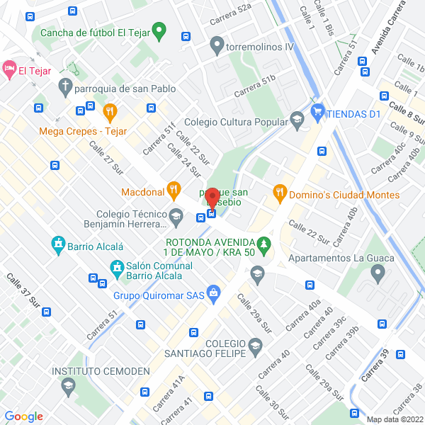 Map of Distrifluidos De Colombia Ltda