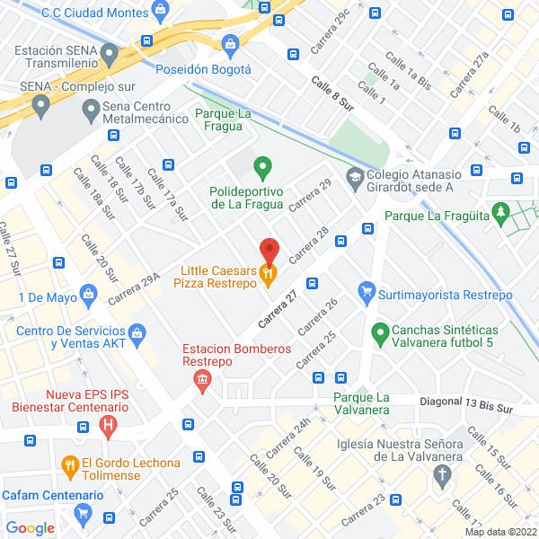 Map of Encuadernación Stella Manosalva