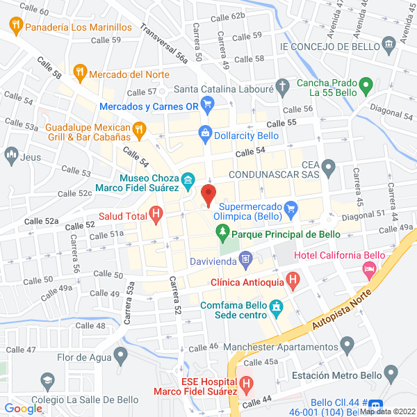 Map of El Cortijo
