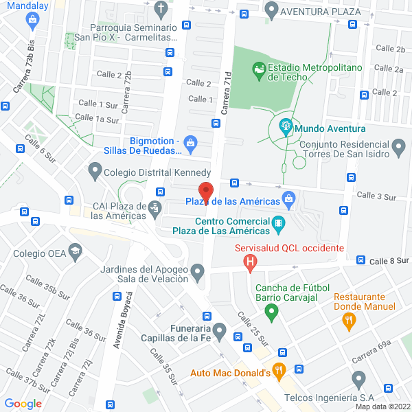 Map of El Portón De Las Américas
