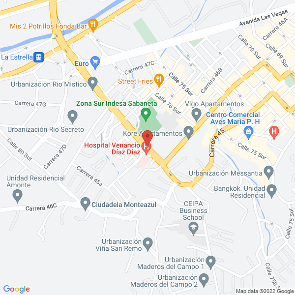 Map of Escuela De Fútbol Cefusa