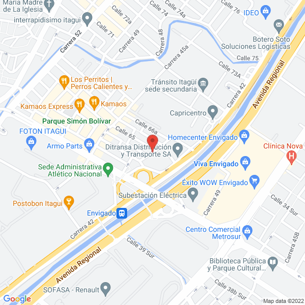 Map of Estampados Báez