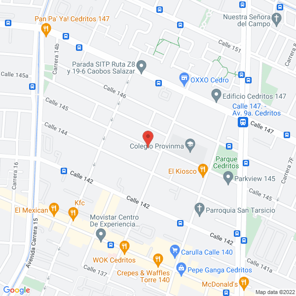 Map of Eventos Deborha