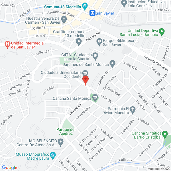 Map of Eventos Y Producciones Camc S.A.S