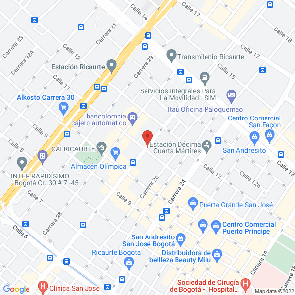 Map of Exhibicion Comercial S.A.S.