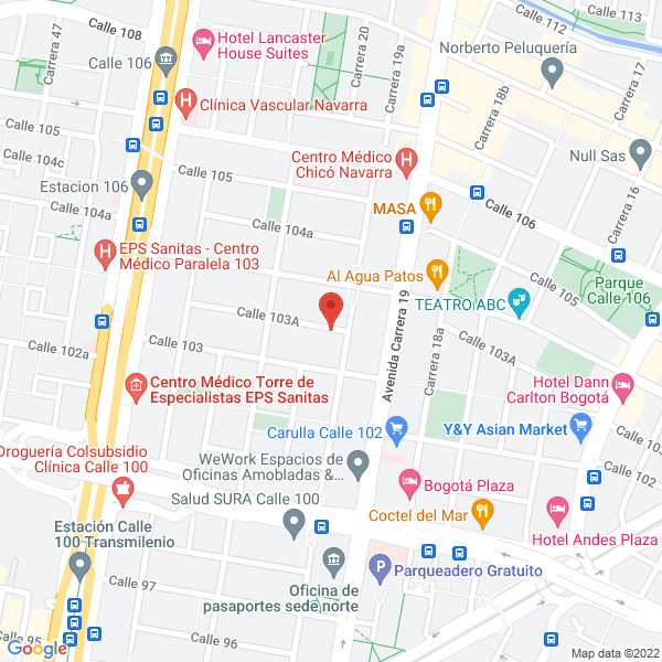 Map of Fisioterapia Avanzada Ltda.
