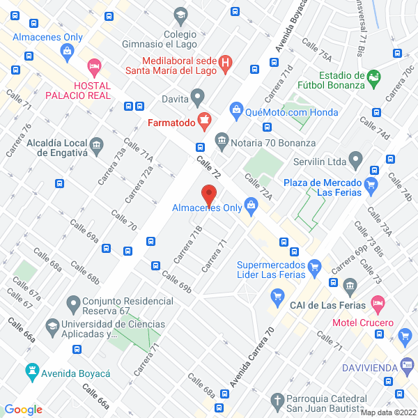 Map of Forros .Auto Caribe