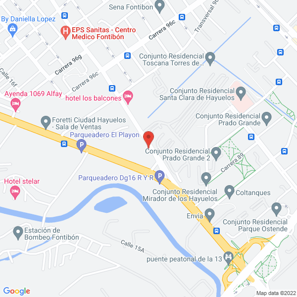 Map of Forros Diseño