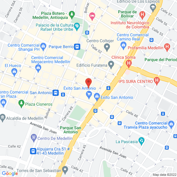 Map of G Y G Edictos Ltda.