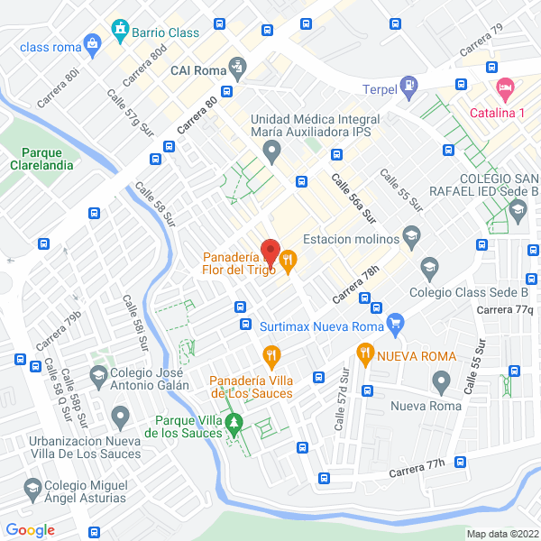 Map of Gelatinas Yovi