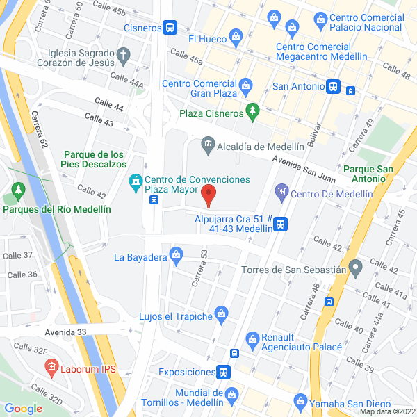 Map of Gerencia De La Infancia Y La Adolecencia