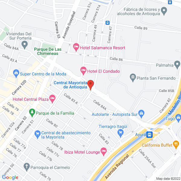 Map of Gj Foods S.A.S.