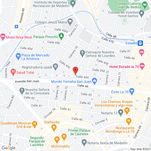 Map of Heladería El Recodo