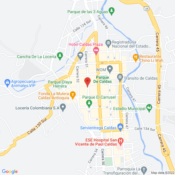 Map of Heladería Las Curubas