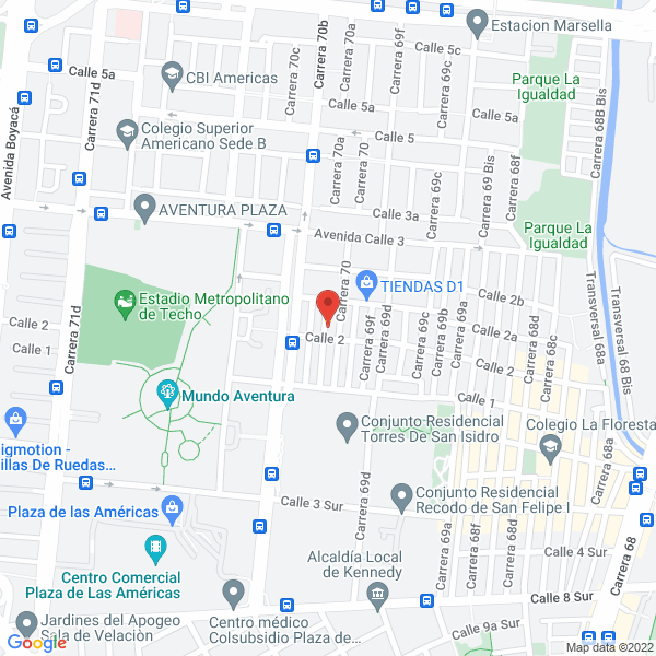 Map of Hugo Zárate Publicidad