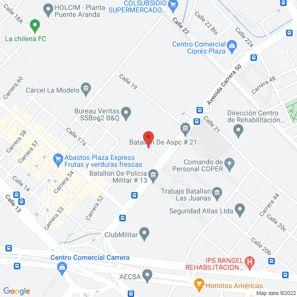 Map of Humanos Servicios S.A.S.
