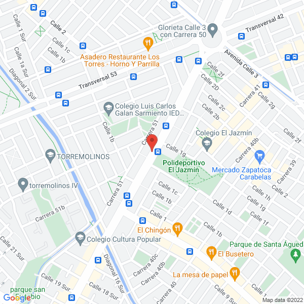 Map of Iglesia Cristiana Misionera El Sol