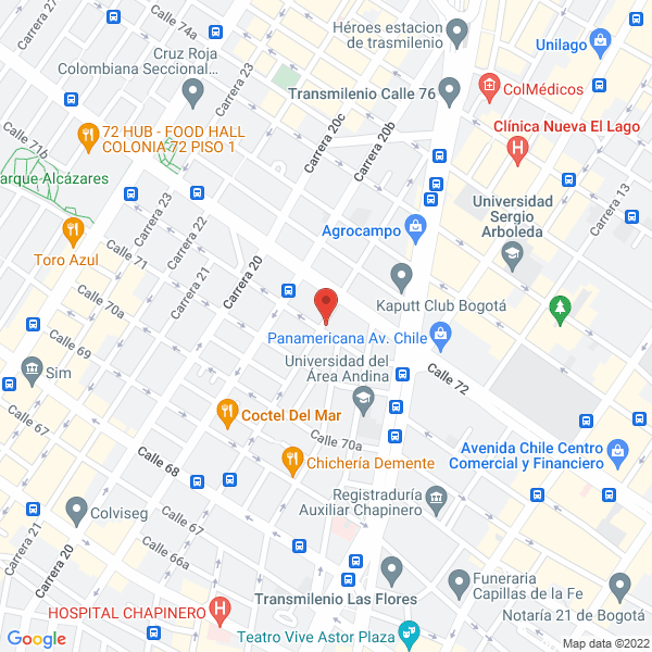 Map of Iluminaciones Mg