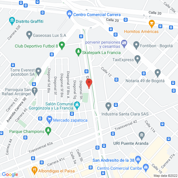 Map of Inducorp Dotaciones