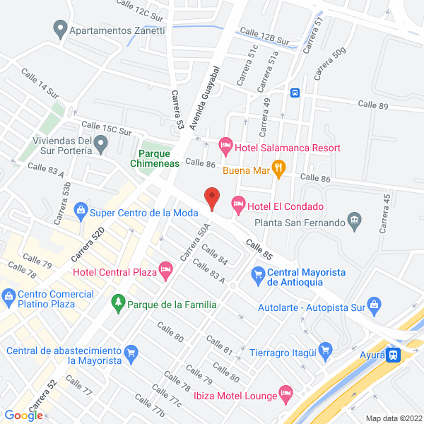 Map of Insuferros Medellín S. A. S.