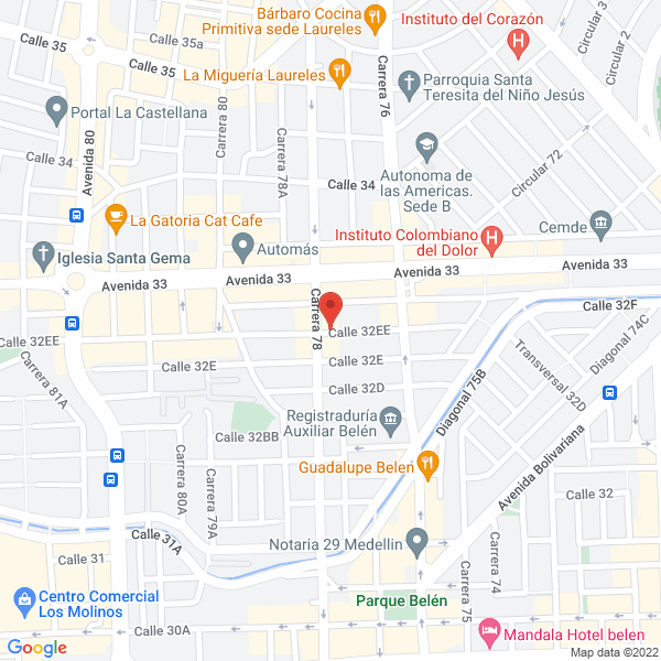 Map of Integra De Antioquia Asesores De Seguros Ltda