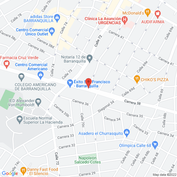 Map of Integralgia S.A.S.