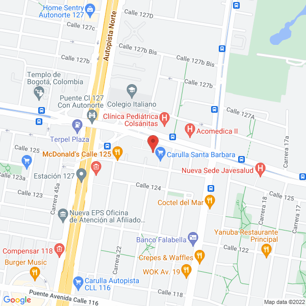 Map of Inversiones Beabex Ltda.