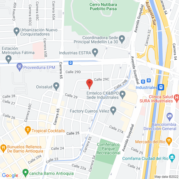 Map of Inversiones Beroco S.A.S