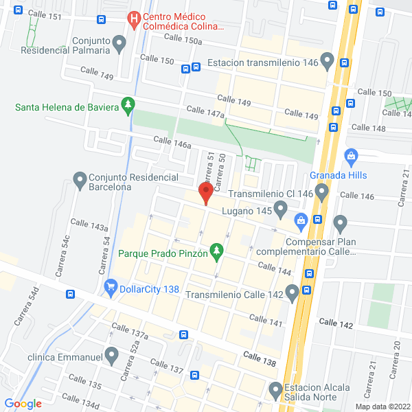 Map of Inversiones Cerc S.A.S.