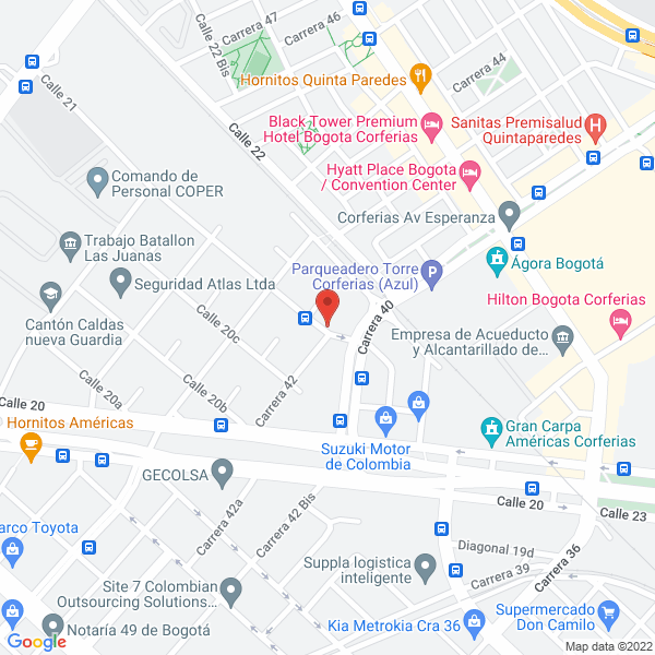 Map of Inversiones Charbel S.A.S.
