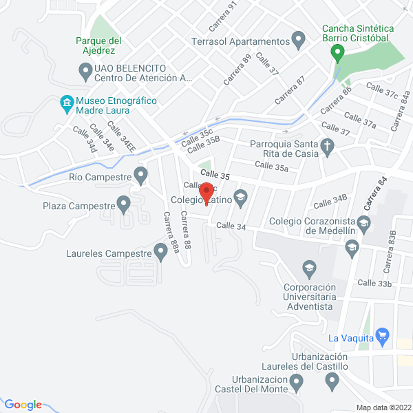 Map of Jc Transporte De Frio S.A.S