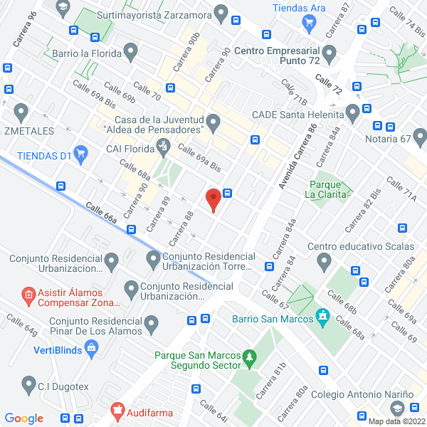Map of Julio Manrique S.A.S.