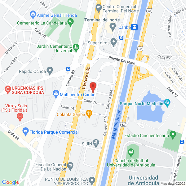 Map of D Y O Proyectos Y Montajes S.A.S.
