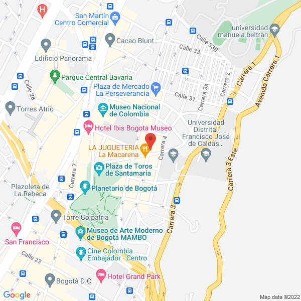 Map of Espacio Creativo