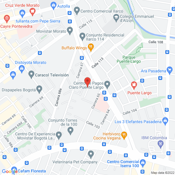 Map of Decoraciones Y Servicios Santa María