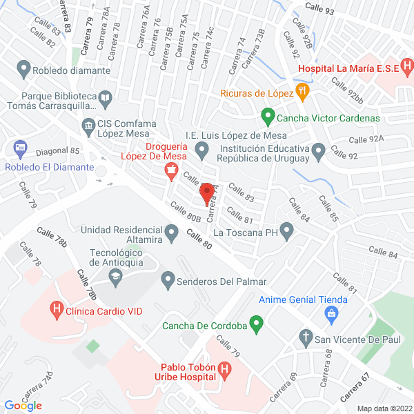 Map of Eventos Harrison