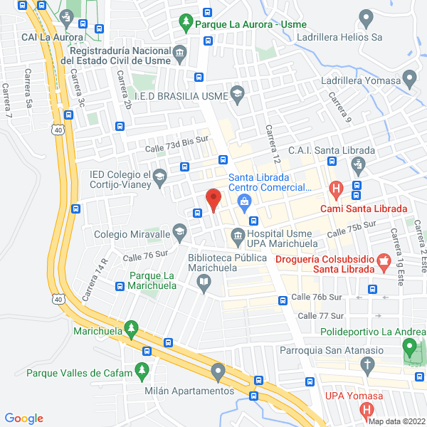 Map of Eventos Y Recepciones Katerine