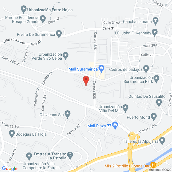 Map of Excedentes Industriales La Arboleda