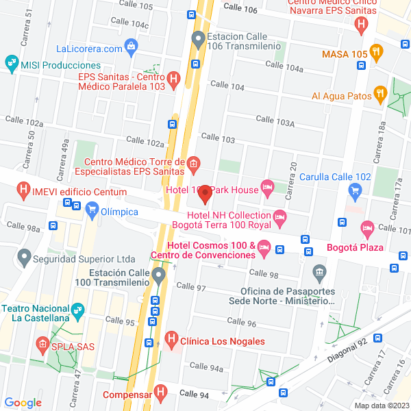 Map of Lizardi Management International De Colombia E.U.