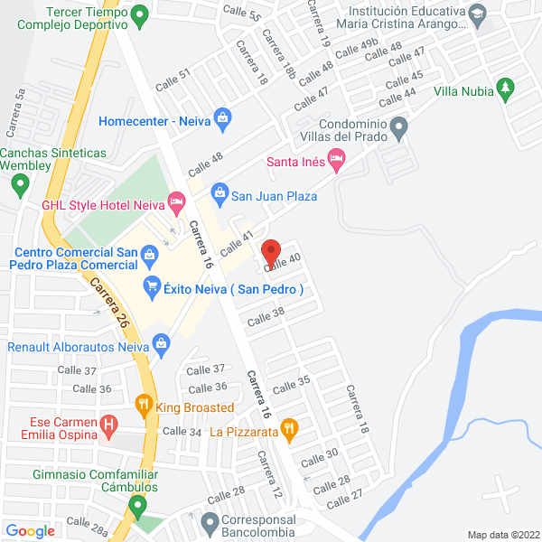 Map of Llamapizza