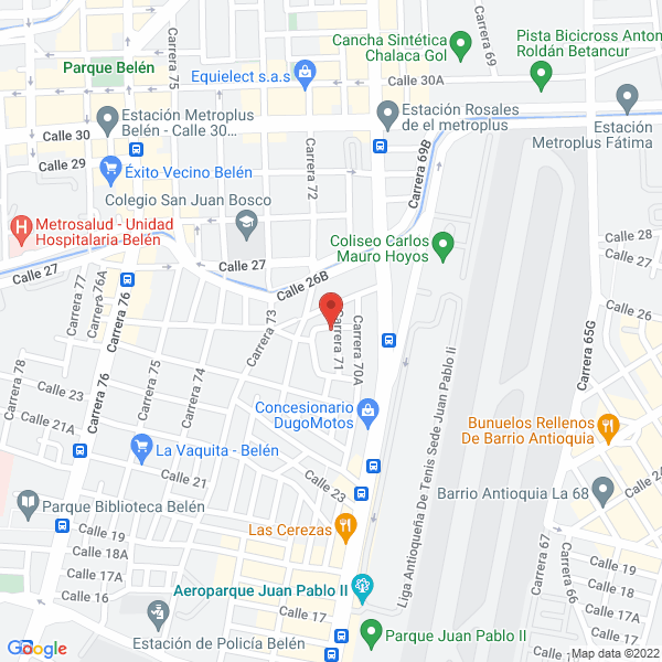 Map of Llaves & Llaves Jce