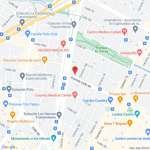 Map of Lloreda