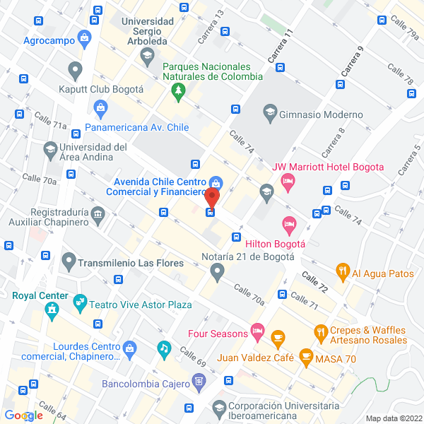 Map of Lm Iragorri Hormaza & CIA. S.C.A.