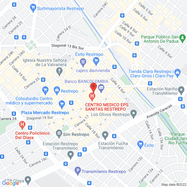 Map of Diana Variedades