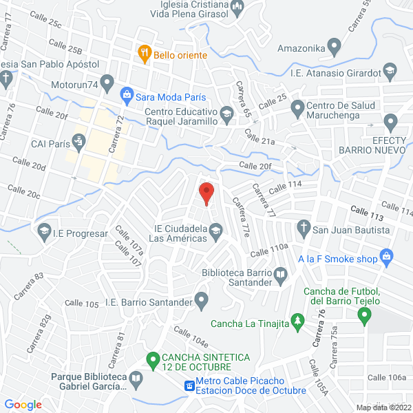 Map of Doña Nana