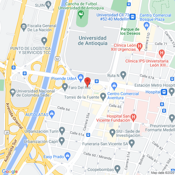 Map of E.A.T. De Comercialización