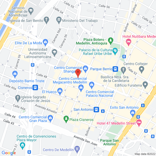 Map of El Punto De Las Camisetas